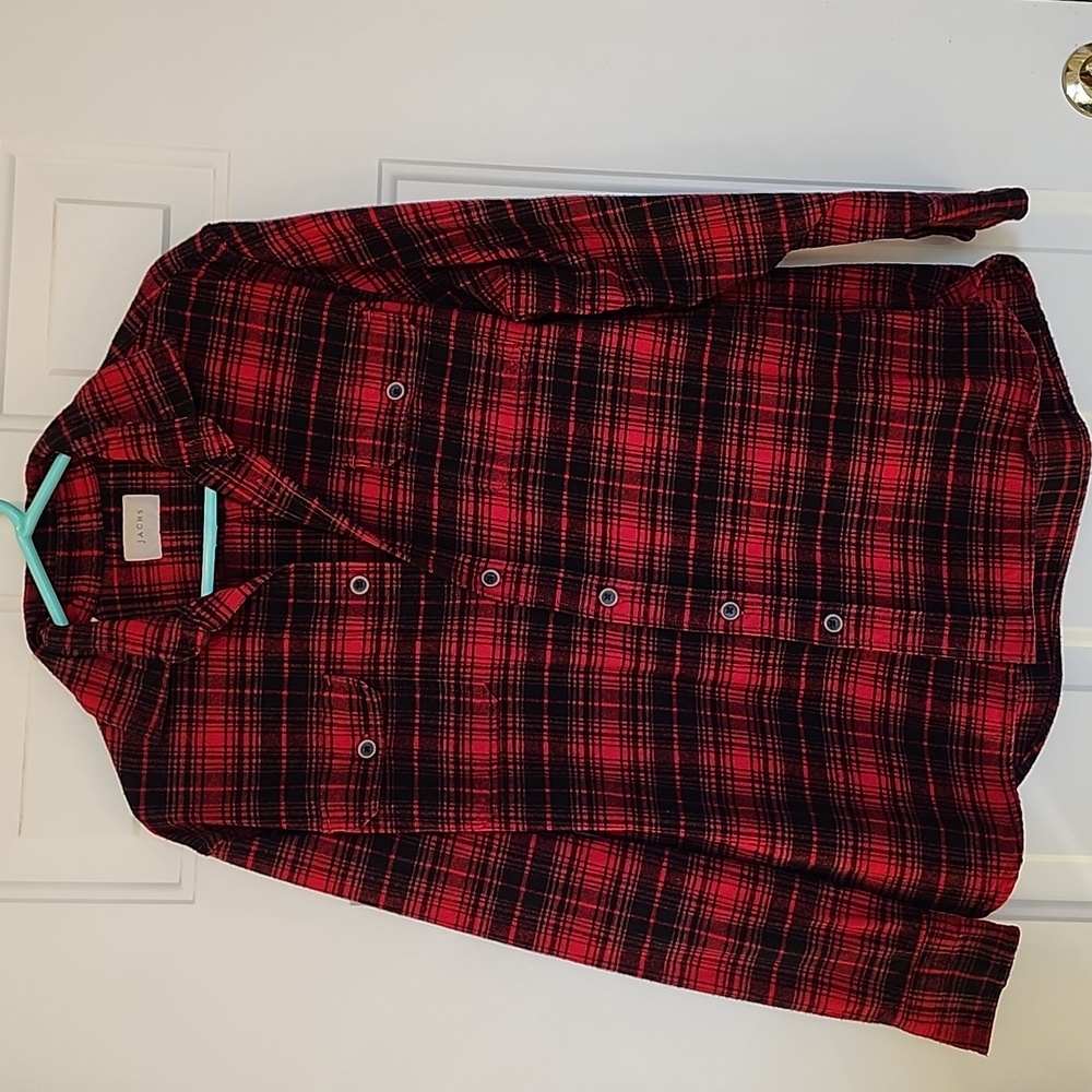 Jachs Men's Plaid Heavy Weight 9oz Flannel Button down shirt NEW WO Tag  Cotton